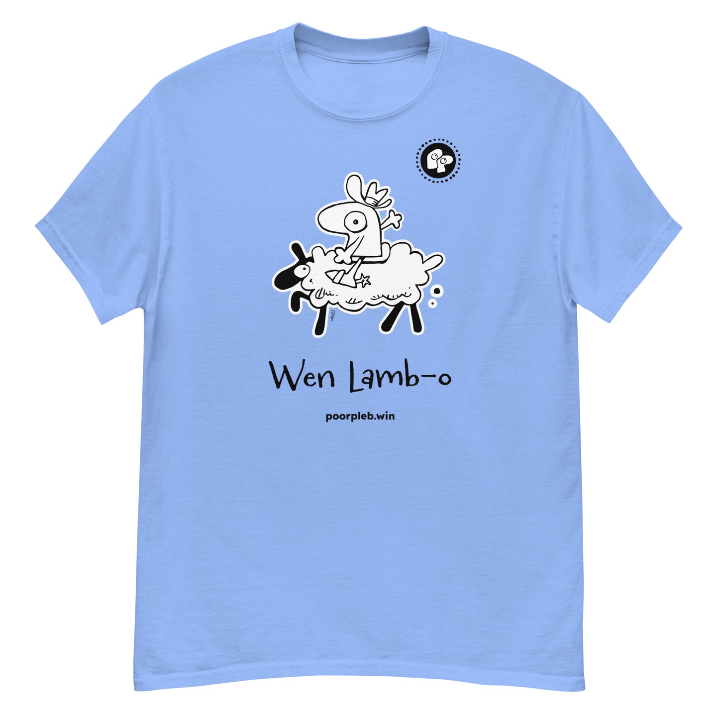 Poor Pleb T-shirt (light colours) - Wen Lamb-o - Crypto Biskit