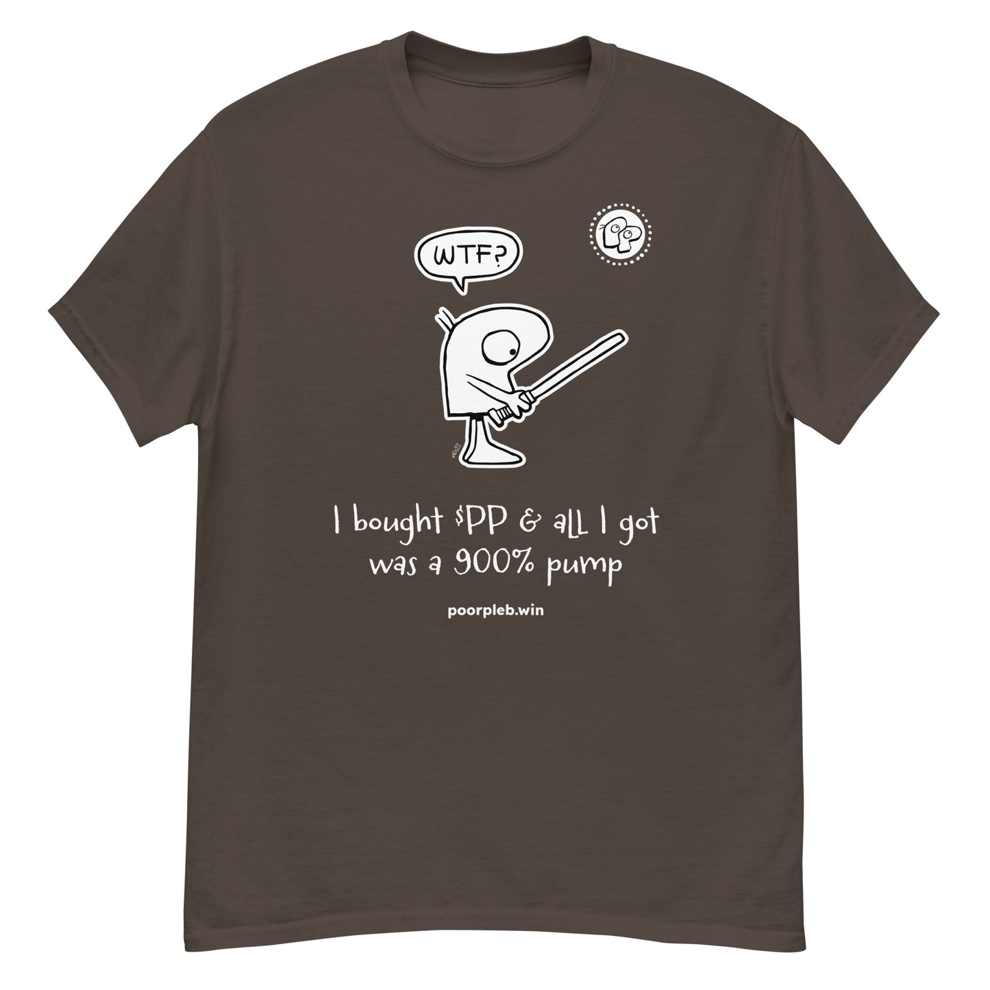 Poor Pleb T-Shirt - I bought $PP - Men's (Dark colours)