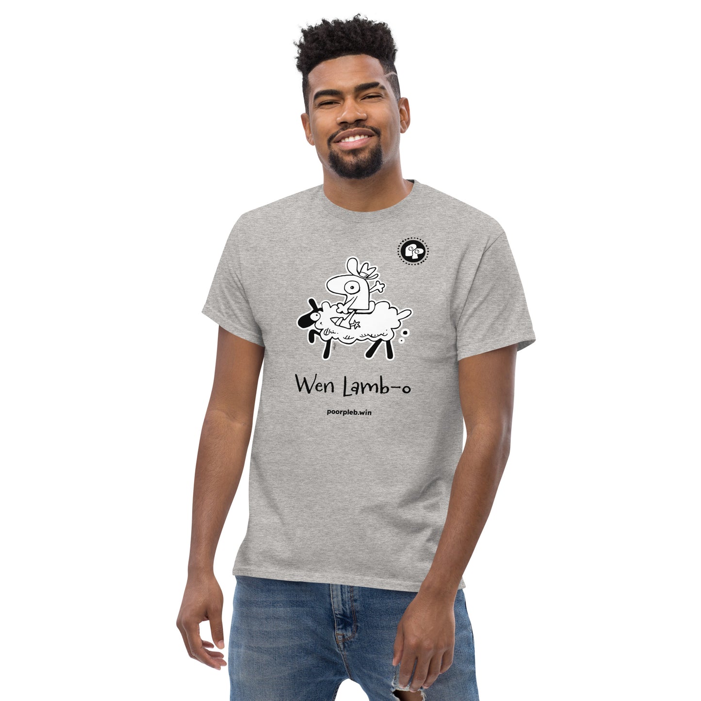 Poor Pleb T-shirt (light colours) - Wen Lamb-o - Crypto Biskit