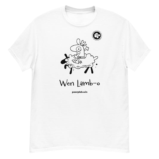 Poor Pleb T-shirt (light colours) - Wen Lamb-o - Crypto Biskit