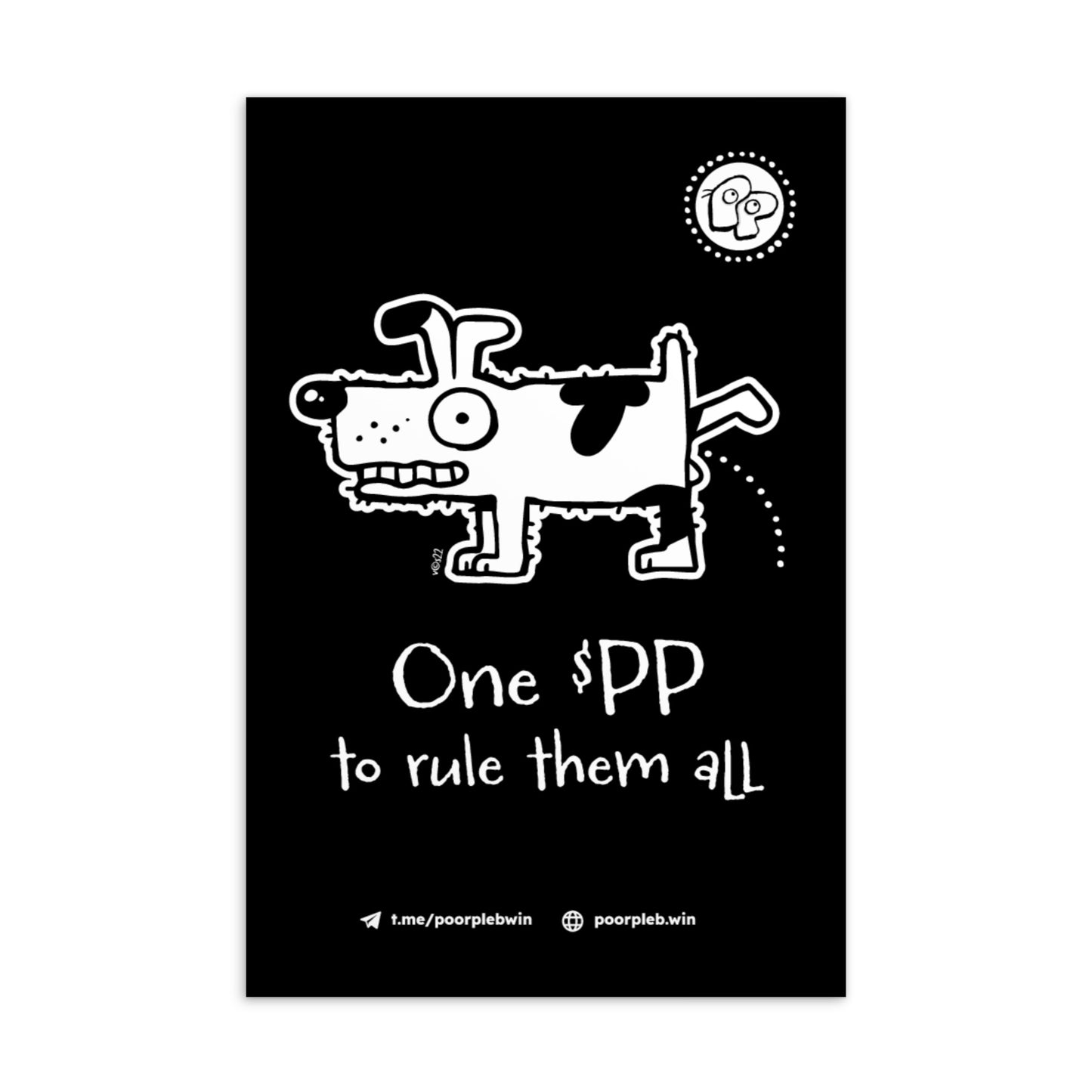 Poor Pleb Postcard - One $PP to rule them all
