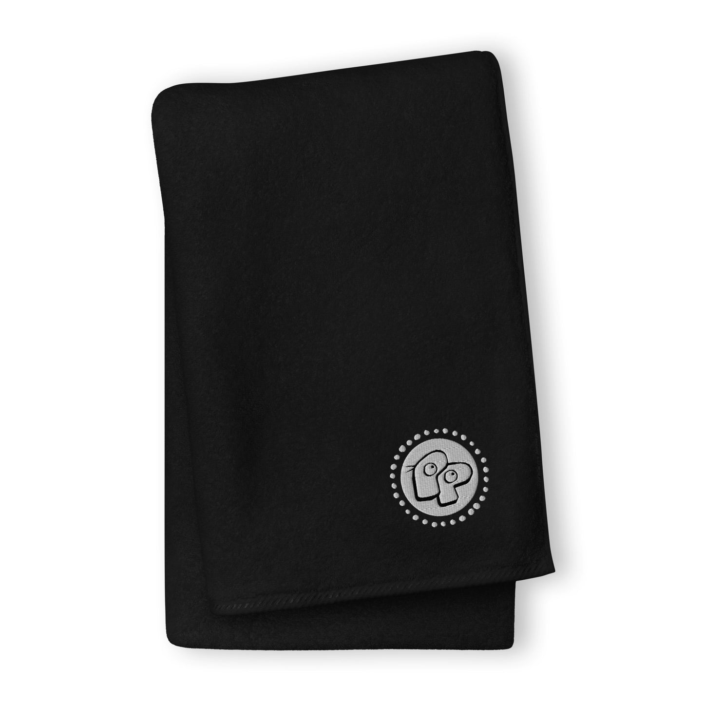 Poor Pleb Cotton Towel - Black
