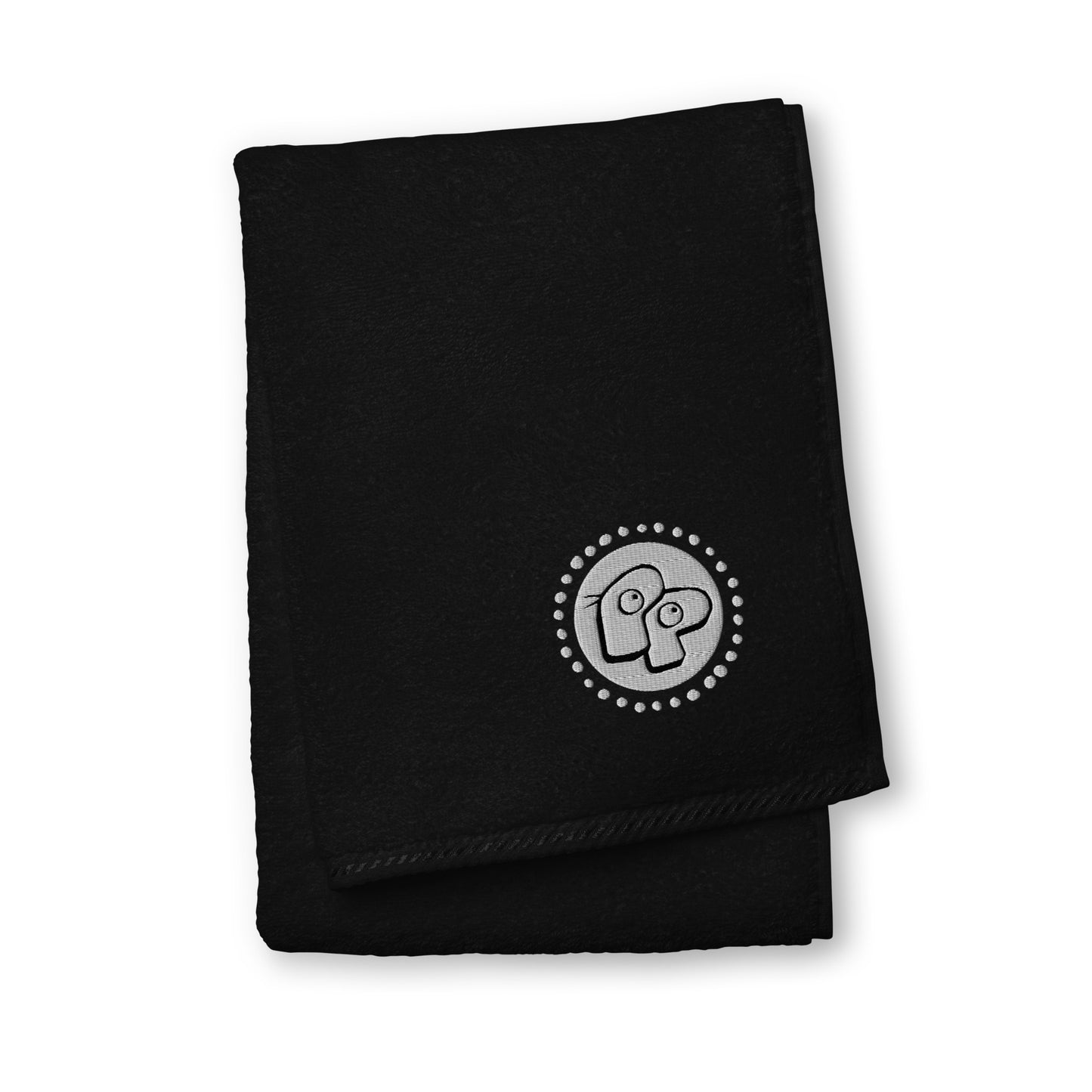 Poor Pleb Cotton Towel - Black