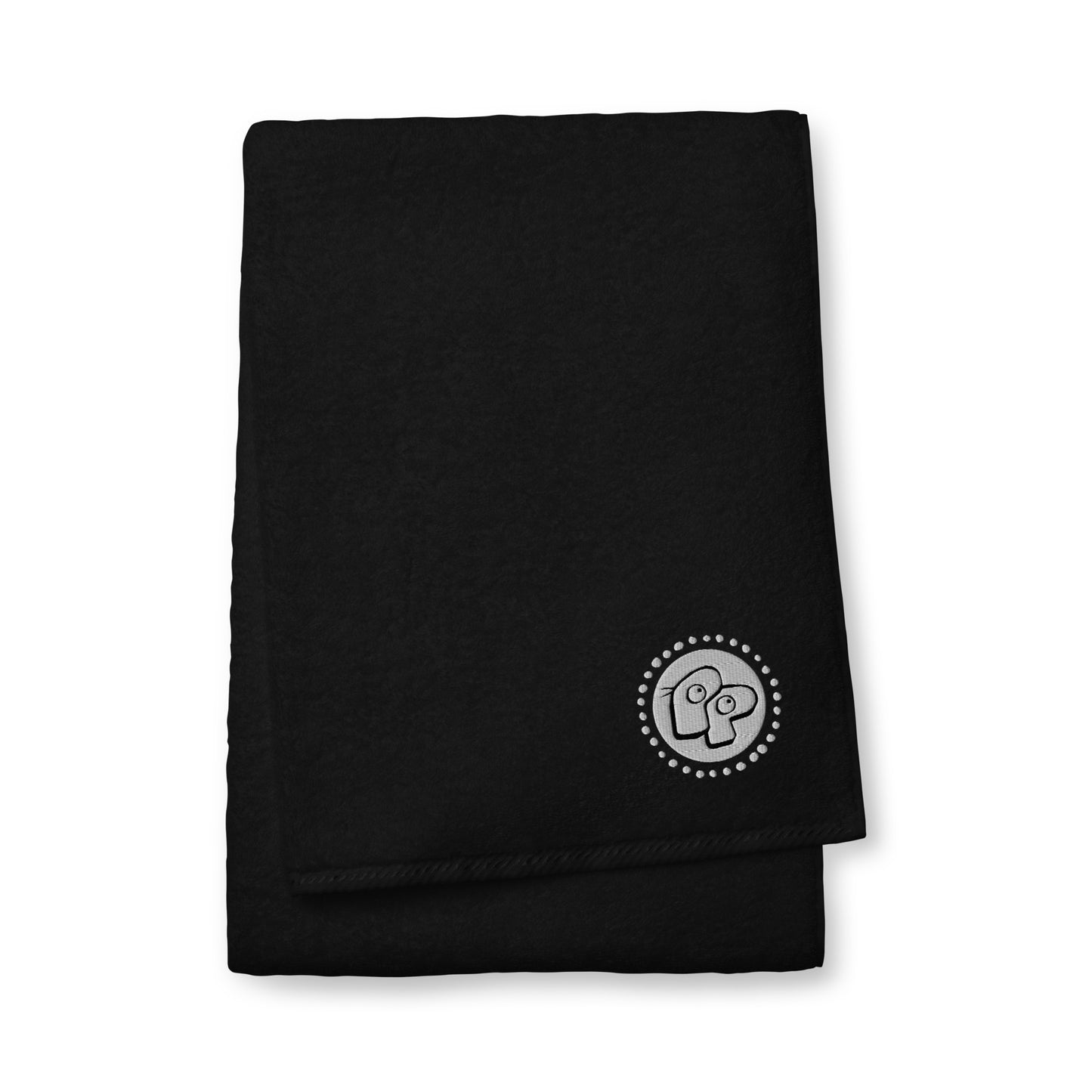 Poor Pleb Cotton Towel - Black