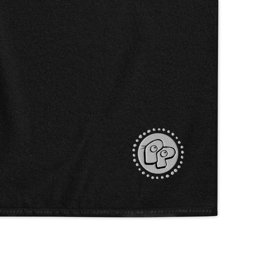Poor Pleb Cotton Towel - Black