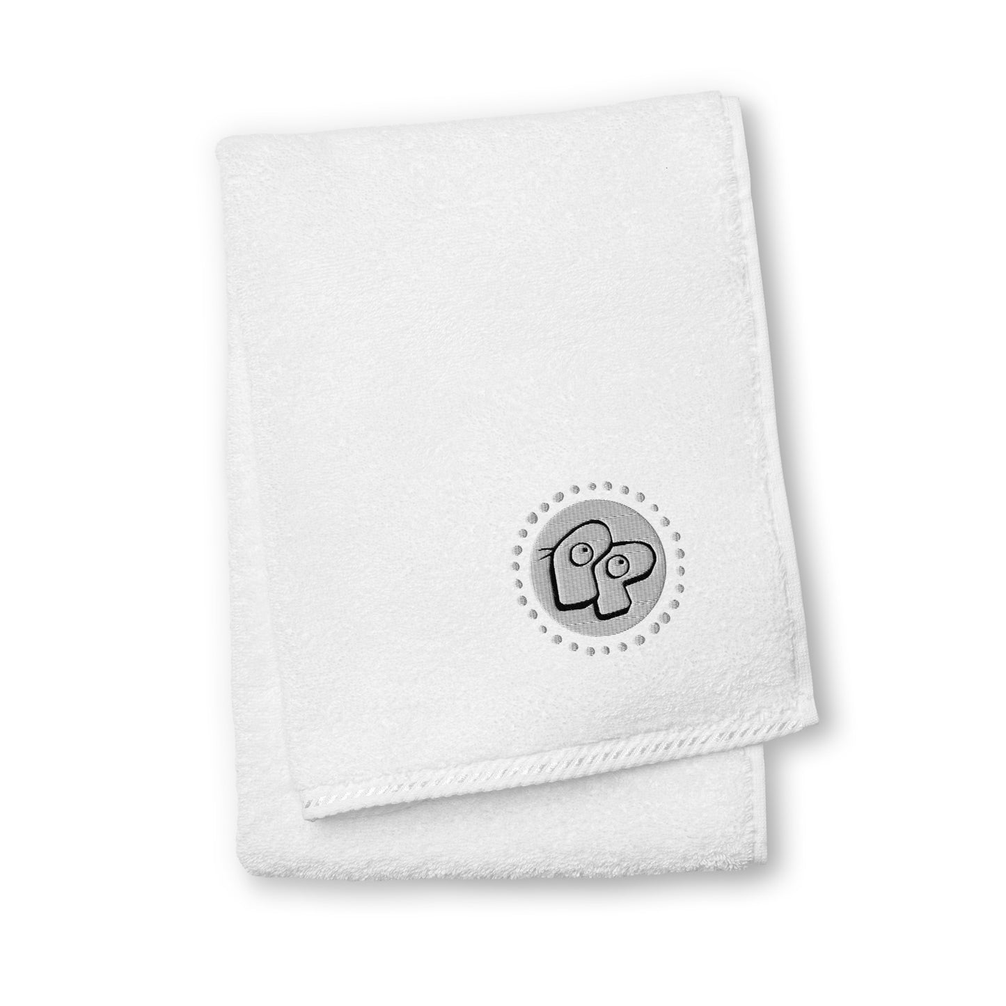Poor Pleb Cotton Towel - White