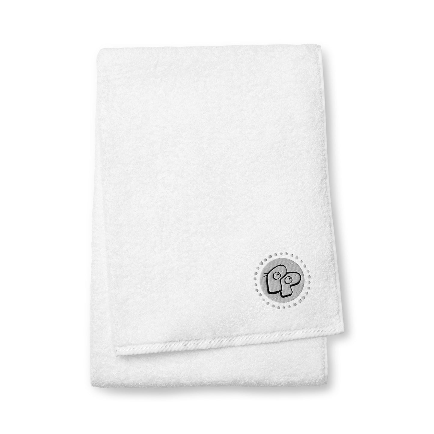 Poor Pleb Cotton Towel - White