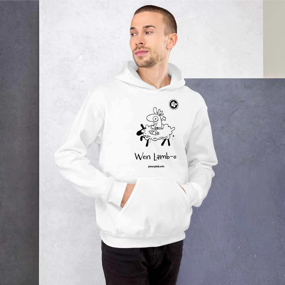 Poor Pleb Unisex Heavy Blend Hoodie (light colours) - Wen Lamb-O - Crypto Biskit