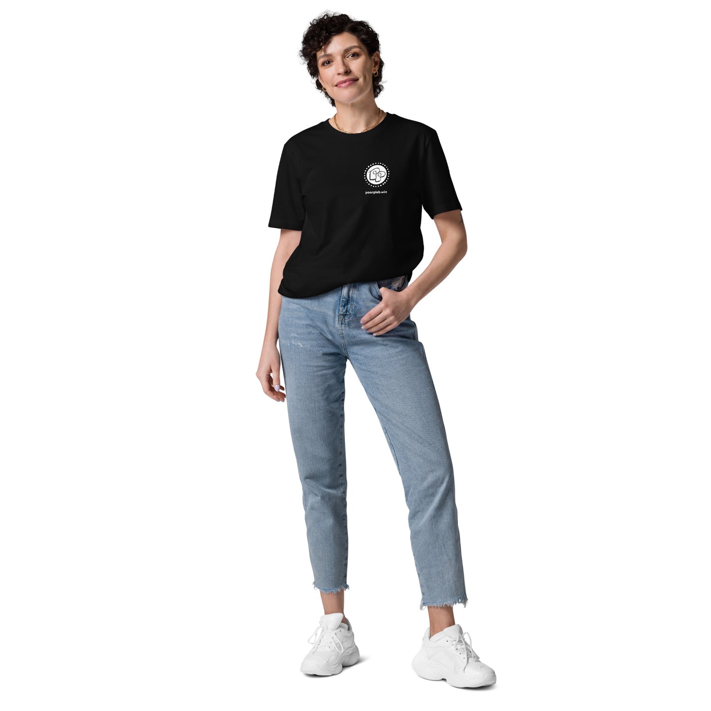 Poor Pleb Organic T-Shirt - Small Round Logo