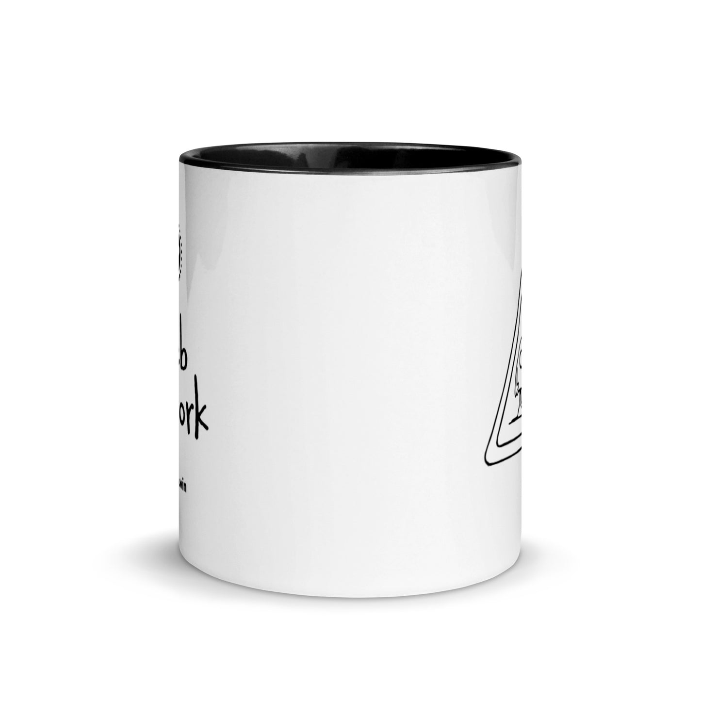 Poor Pleb White / Black Mug - Pleb at Work