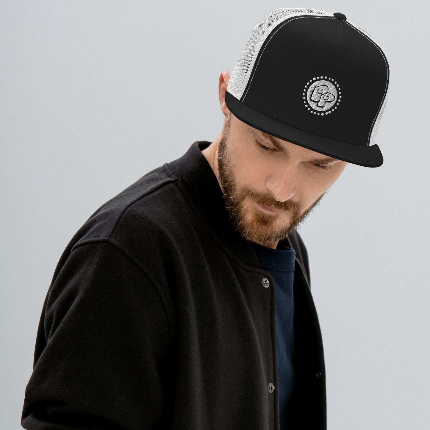 Poor Pleb 'Circle Logo' - Trucker Cap