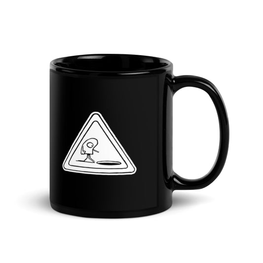 Poor Pleb Black Glossy Mug - Pleb at Work (available in the US only)