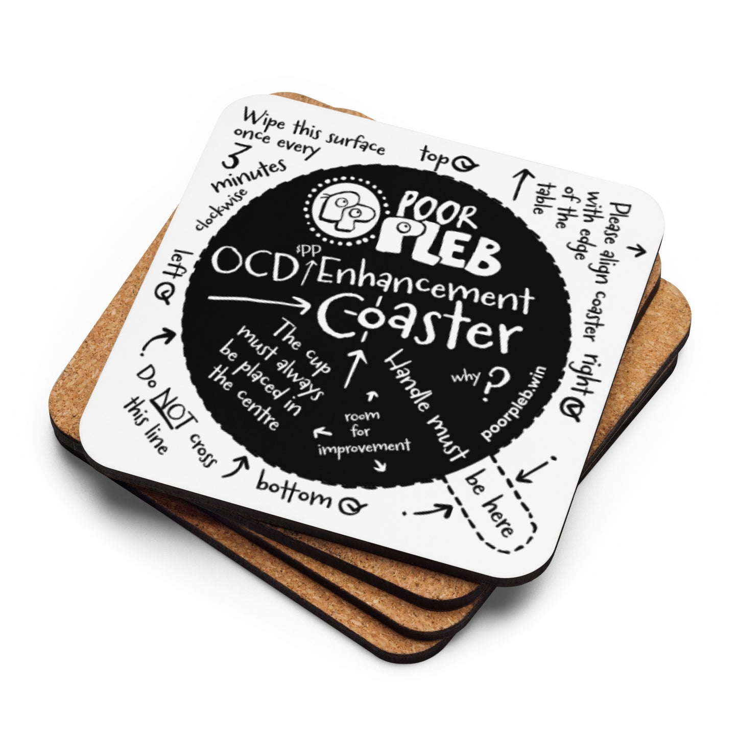 Poor Pleb OCD Enhancement Coaster - Advanced