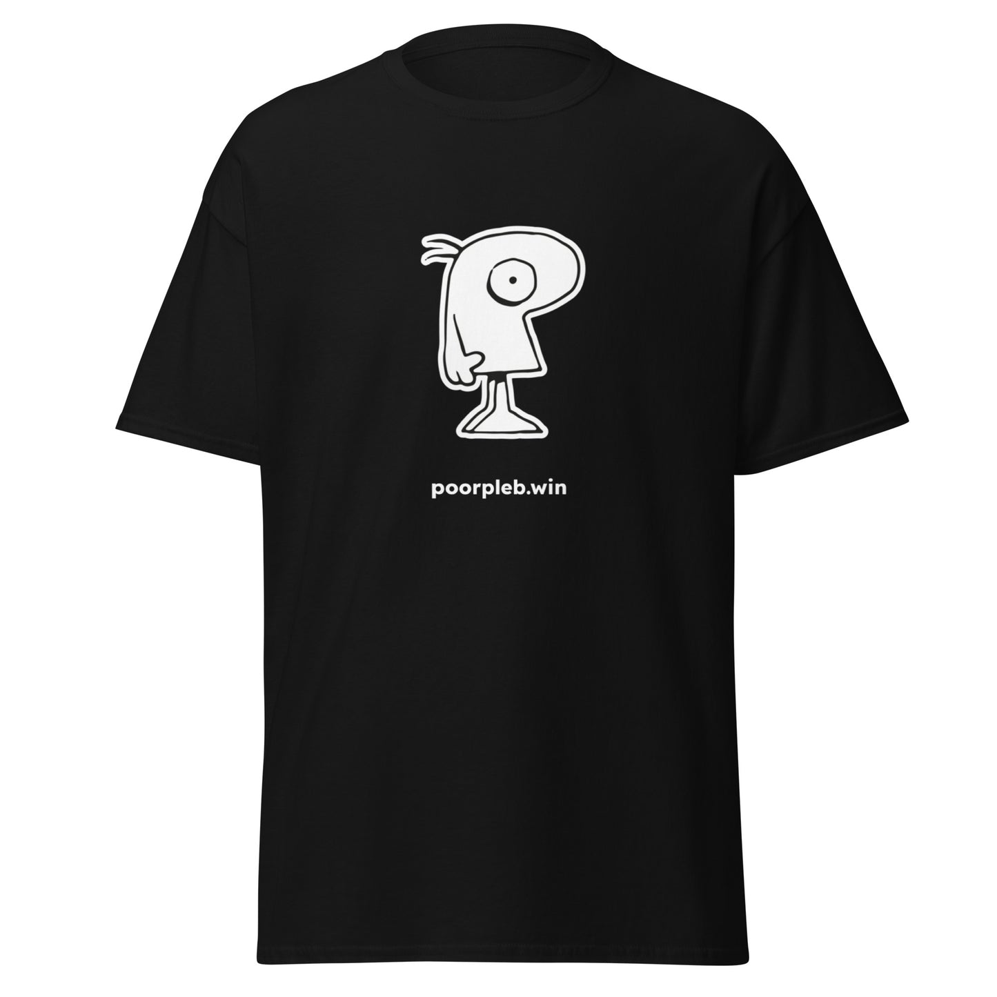 Poor Pleb T-shirt (dark colours) - The Original Pleb - Crypto Biskit