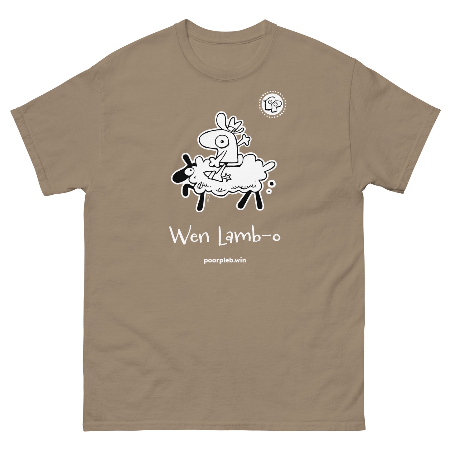 Poor Pleb T-shirt (dark colours) - Wen Lamb-o - Crypto Biskit