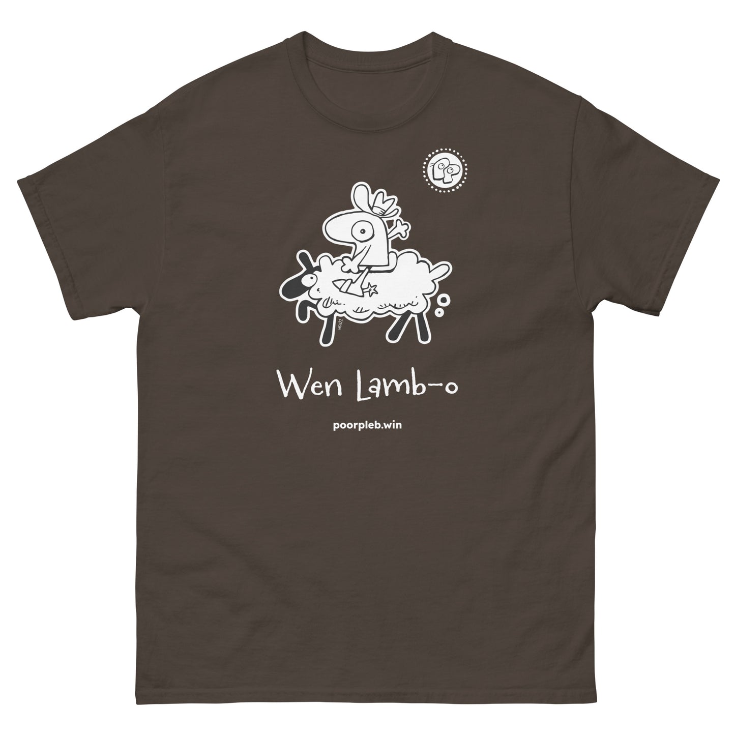 Poor Pleb T-shirt (dark colours) - Wen Lamb-o - Crypto Biskit