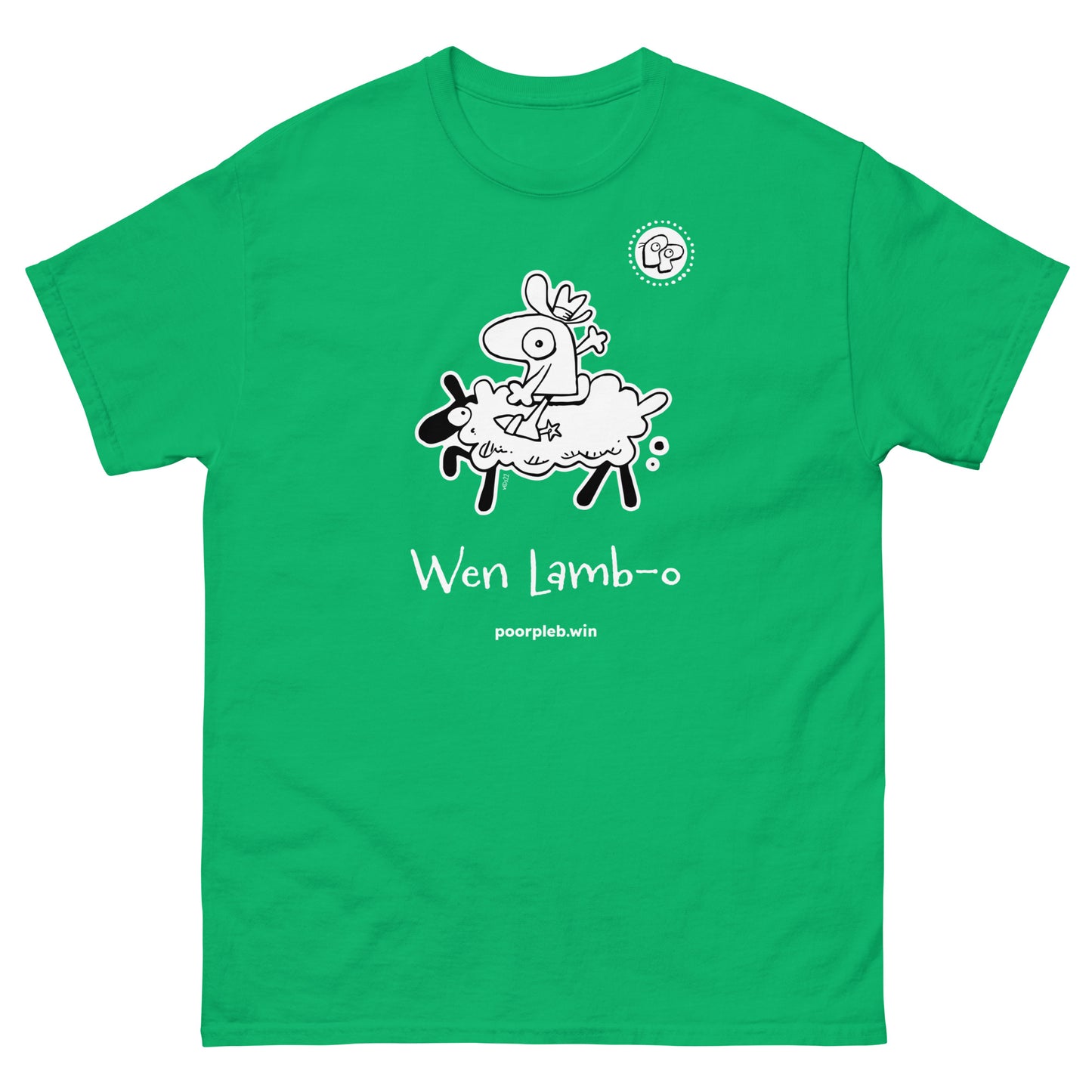 Poor Pleb T-shirt (dark colours) - Wen Lamb-o - Crypto Biskit