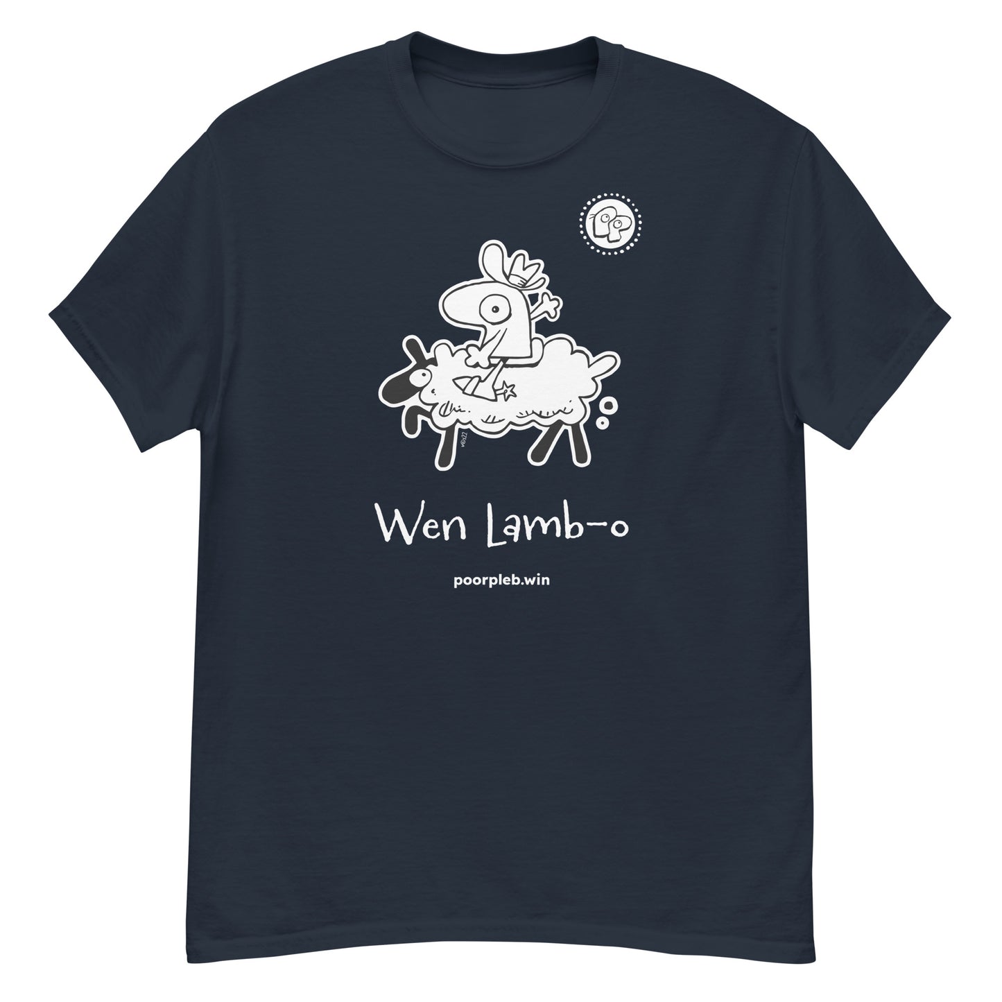 Poor Pleb T-shirt (dark colours) - Wen Lamb-o - Crypto Biskit