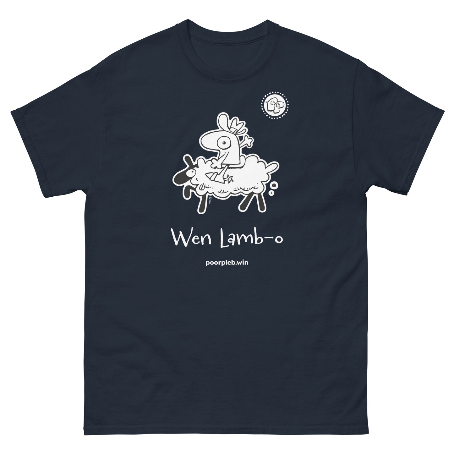 Poor Pleb T-shirt (dark colours) - Wen Lamb-o - Crypto Biskit