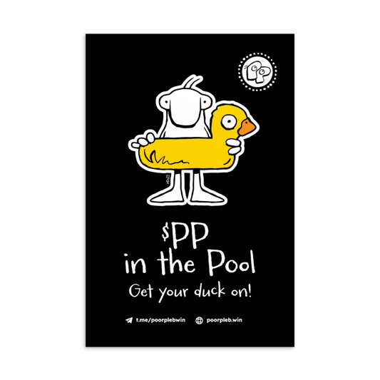Poor Pleb Postcard - $PP in the pool