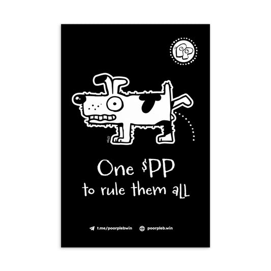 Poor Pleb Postcard - One $PP to rule them all