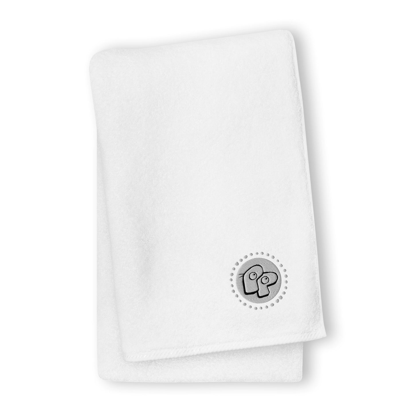 Poor Pleb Cotton Towel - White