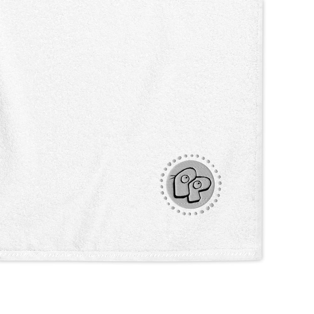 Poor Pleb Cotton Towel - White