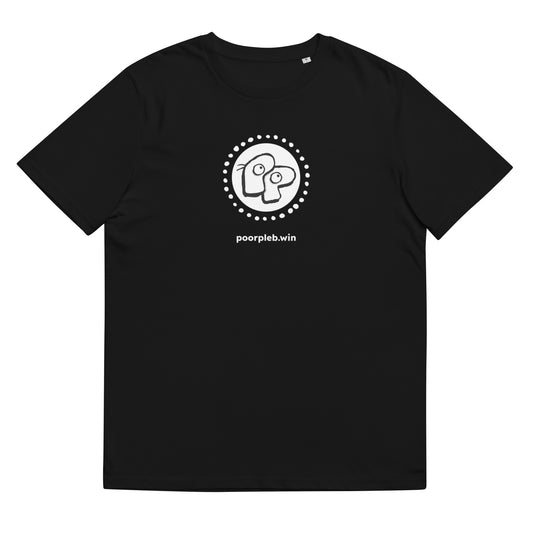 Poor Pleb Organic T-Shirt - Large Round Logo